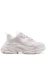 Balenciaga Triple S Sneakers mit Strassverzierung - Silber