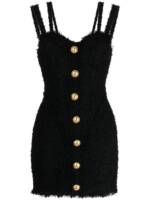 Balmain Kleid mit Zierknöpfen - Schwarz