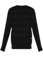 Balmain Pullover mit Logo-Patch - Schwarz