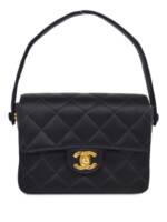 CHANEL Pre-Owned 1995 mini Classic Square Flap Schultertasche - Schwarz