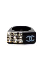 CHANEL Pre-Owned Ring mit CC - Schwarz