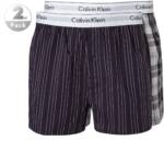 Calvin Klein Underwear Herren Boxershorts blau Baumwolle Gemustert Slim Fit