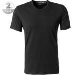 Calvin Klein Underwear Herren T-Shirts schwarz Baumwolle unifarben