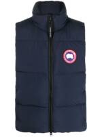 Canada Goose Gefütterte Weste mit Logo-Patch - Blau