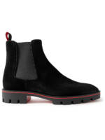 Christian Louboutin - Alpinosol Suede Chelsea Boots - Men - Black - EU 41