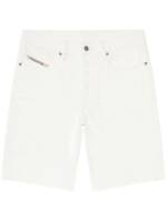 Diesel Jeans-Shorts mit geradem Bein - Weiß
