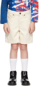 Diesel Kids Off-White D-Macs-Sh-J Denim Shorts