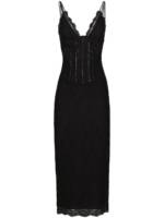 Dolce & Gabbana Camisole-Kleid mit Spitze - Schwarz