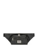 Dolce & Gabbana Gürteltasche mit Jacquard-Logo - Schwarz