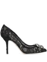 Dolce & Gabbana Verzierte Spitzen-Pumps - Schwarz