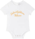 Dolce&Gabbana Baby White Printed Logo Bodysuit