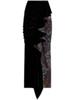 ETRO Asymmetrischer Rock mit Paisley-Print - Schwarz