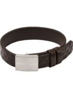 Emporio Armani Armband Emporio Armani Herren-Armband Leder, Edelstahl, Herrenschmuck