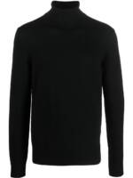 Emporio Armani Gestrickter Rollkragenpullover - Schwarz