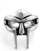 Eyecatcher Fingerring MF DOOM Edelstahl Ring Gladiator Hip Hop Ring Silber Rapper Ring, MF DOOM Ring, Gladiator