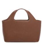 FEYNSINN Handtasche Leder Henkeltasche Damen NEA, Henkeltasche Echtleder für Damen, Ledertasche hellbraun-cognac