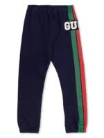 Gucci Kids Jogginghose mit Logo-Print - Blau