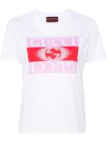 Gucci T-Shirt mit Gucci-Print - Weiß