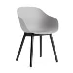 HAY - About a Chair AAC 212, Eiche schwarz lackiert / concrete grey 2.0 (Filzgleiter)