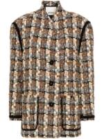 ISABEL MARANT Elanore Tweed-Mantel - Braun