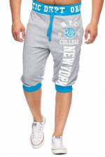 L.gonline Sweatshorts Herren Bermuda-Shorts, Caprihose, Leichte Baumwollhose mit Taschen (Shorts Bermudas Capri-Hose, 1-tlg) Fitness Freizeit Casual