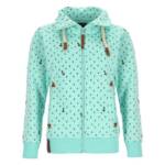 Lizzard Sports Sweatjacke Damen Jacke mit Anker-Allover-Print und Stehkragen