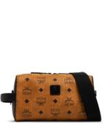 MCM Ottomar Clutch mit Logo-Print - Braun