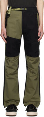 Maharishi Black & Khaki Simtex Cargo Track Pants