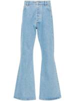 Nanushka Halbhohe Bootcut-Jeans - Blau