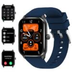 Powerwill Smartwatch Herren, Fitness Tracker Uhr für Herren mit Anruffunktion Smartwatch, Mit magnetischem Ladekabel, Körpertemperaturerkennung, 100+ Sportmodi Fitnessuhr für Android iOS