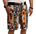 RMK Shorts Herren Short kurze Hose Sommer Bermuda Sporthose Bunt Elastikbund mit Tunnelzug