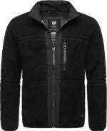 Ragwear Plüschjacke "Noory", ohne Kapuze, Herren Basic Teddy-Fleece Jacke