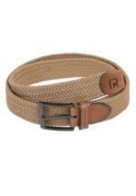 RedBridge Stoffgürtel Red Bridge Herren Gürtel Geflochten mit Leder Belt Camel 110 Premium Qualität