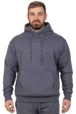 Reichstadt Trainingspullover Sport Herren Hoodie 23RS034 Anthracite L mit Eleganten Details