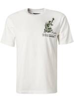 Replay Herren T-Shirt weiß Baumwolle