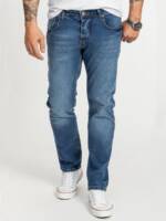 Rock Creek Regular-fit-Jeans Herren Jeans Stonewashed Blau RC-2401