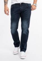 Rock Creek Straight-Jeans Herren Jeans Stonewashed Blau RC-2278