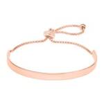 Rosévergoldetes 925er Silberarmband gravierbar Zirkonia