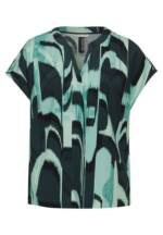 STREET ONE Kurzarmbluse - gemusterte kurzarm Bluse - sommerliches Blusenshirt