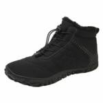 Torcarvh Winterstiefel Herren Traillaufschuhe Warm Gefüttert Schneestiefel Barfußschuh