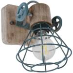 Wandlampe Anne Light And Home Guersey - Holz - 1578GR - Grau & Hout