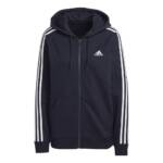 adidas 3 Stripes French Terry Sweatjacke Damen in dunkelblau