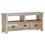 furnicato TV-Schrank 110x30x50 cm Massivholz Mango