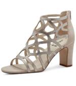 s.Oliver Sandalen Leder/Textil High-Heel-Sandalette