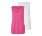 2 Sport-Tops, fuchsia und weiß