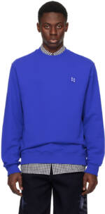 ADER error Blue Significant Patch Sweatshirt