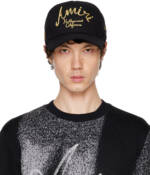 AMIRI Black 'Amiri Hollywood' Canvas Cap