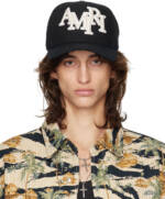 AMIRI Black Staggered 'Amiri' Canvas Cap