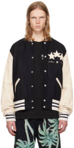 AMIRI Black Stars Bomber Jacket