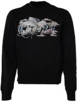 AMIRI Sweatshirt mit Logo-Print - Schwarz